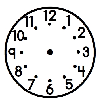 clock clipart blank