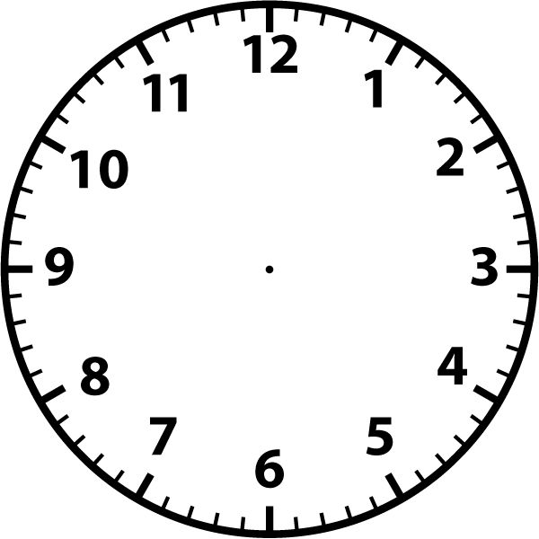 clipart clock blank
