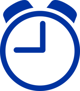 clipart clock blue