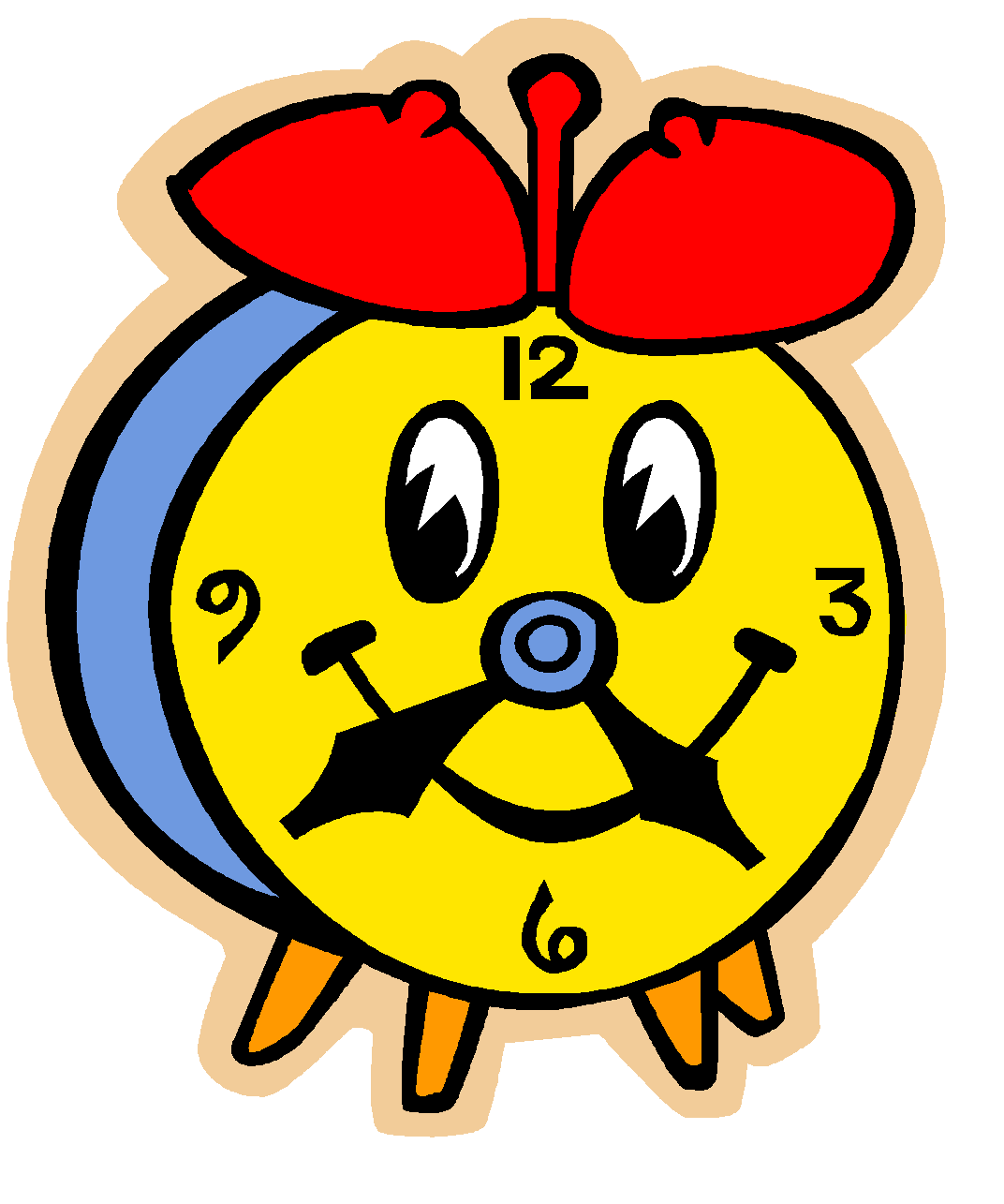 cartoon clock
