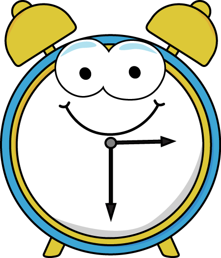 clock clipart cartoon