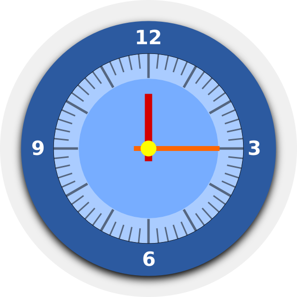 clock clipart circle