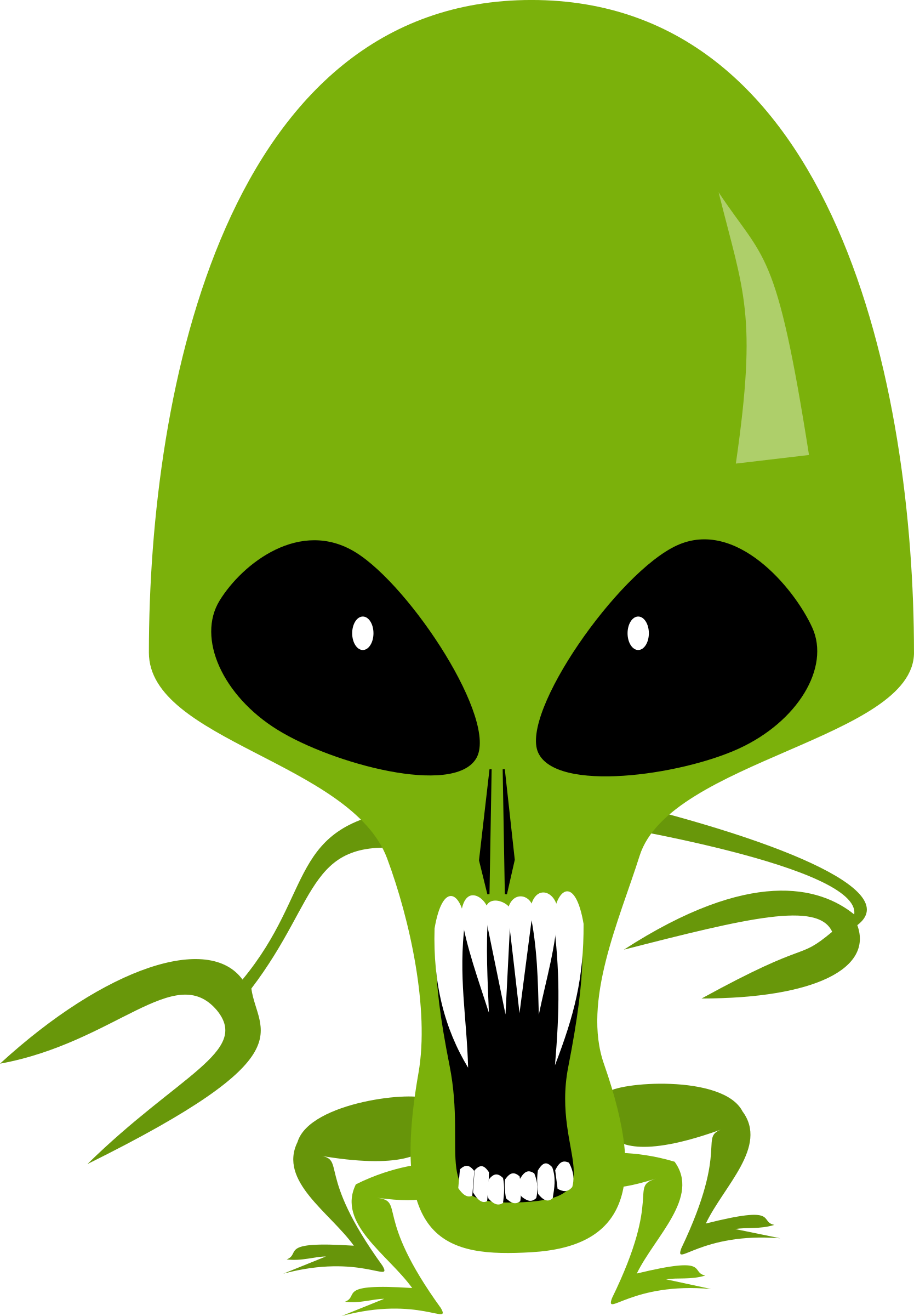 friendly clipart alien