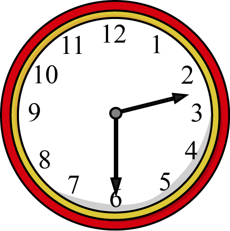 clipart clock half past