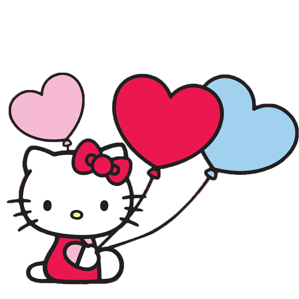 Kitty group png transparent. Wednesday clipart hello