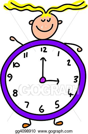 clipart clock kindergarten
