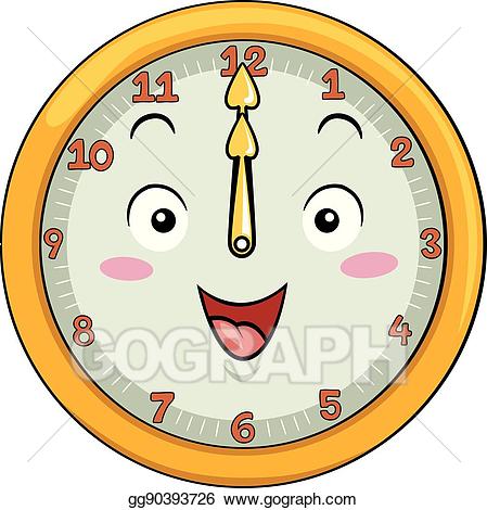 clocks clipart noon