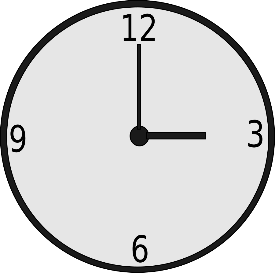 clipart clock number