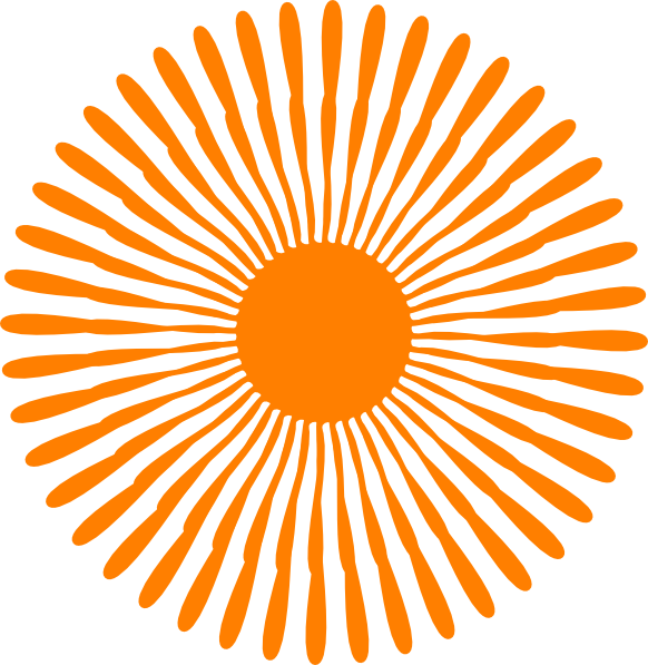 Clipart clock orange. Flower clip art at