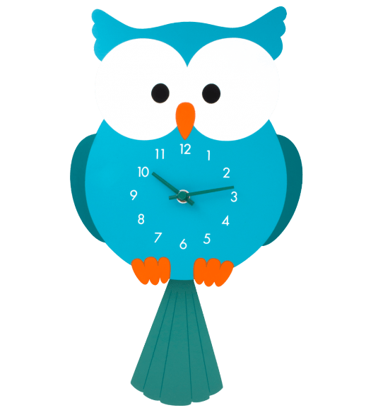 Clock dancing owl pylones. Owls clipart couple