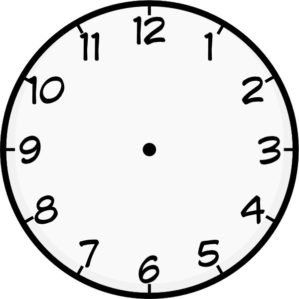 clipart clock plain