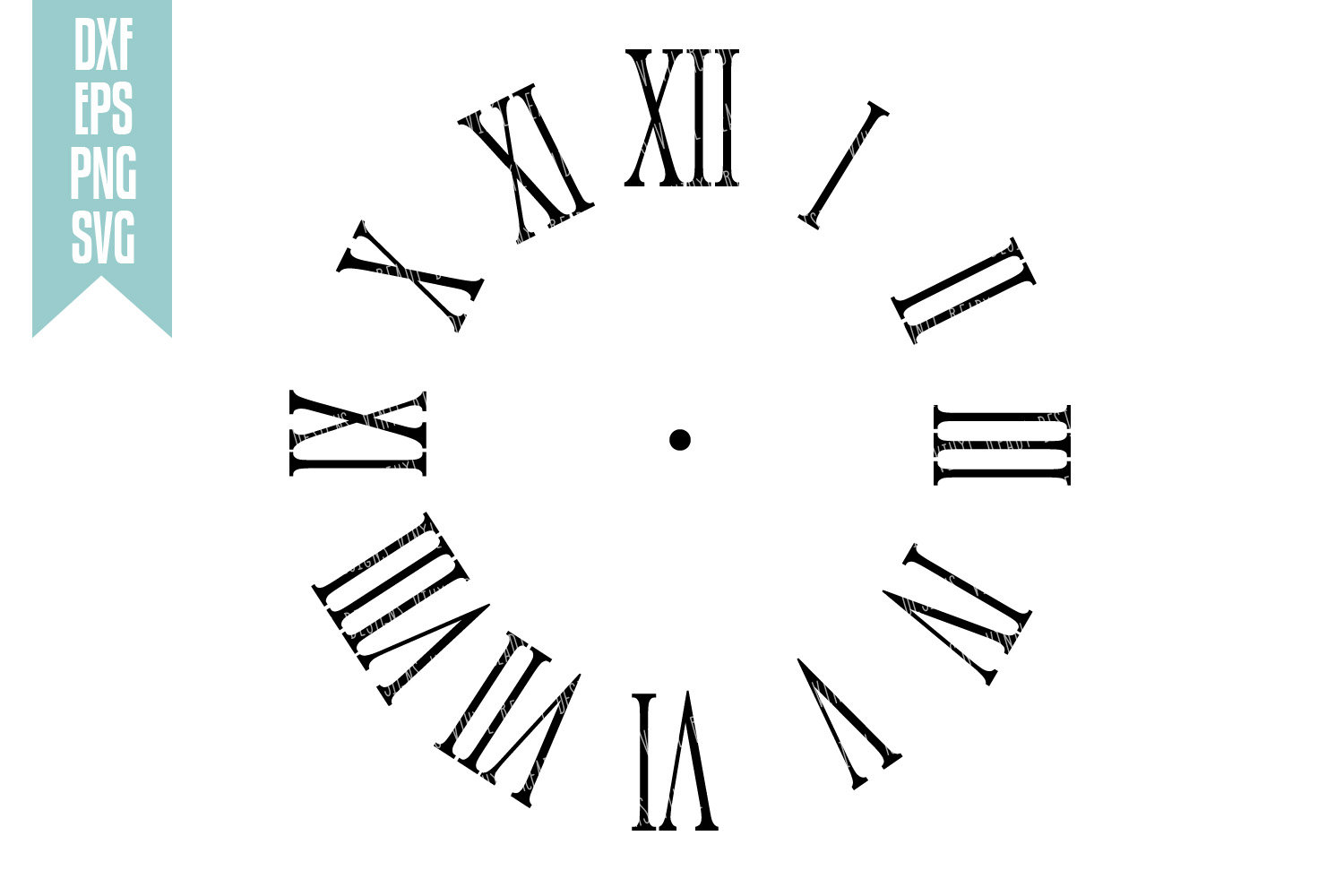 Clipart clock roman numerals, Clipart clock roman numerals Transparent