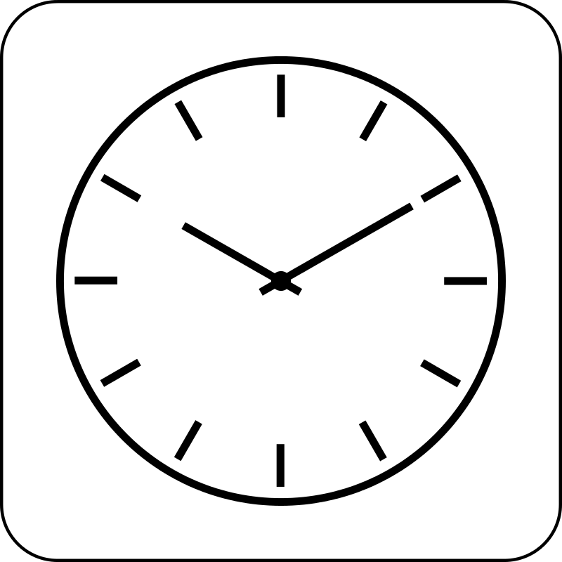 clipart clock simple