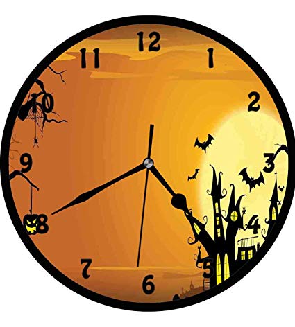 clipart clock spooky