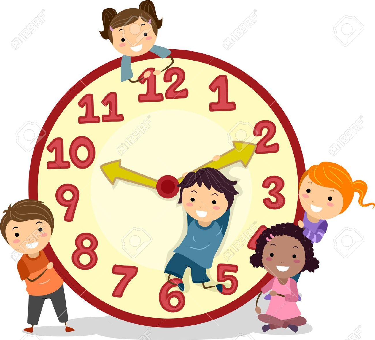clock clipart kindergarten