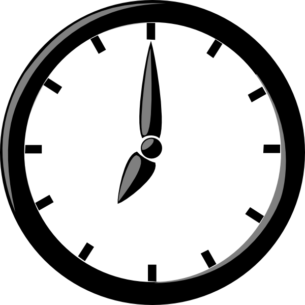 For presentation clip art. Oval clipart clock