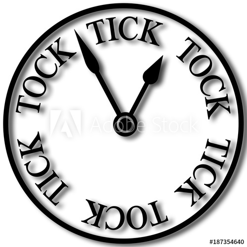 clipart clock tick tock