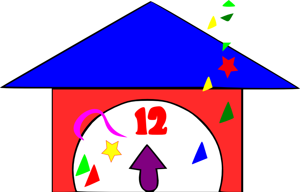 clipart clock triangle