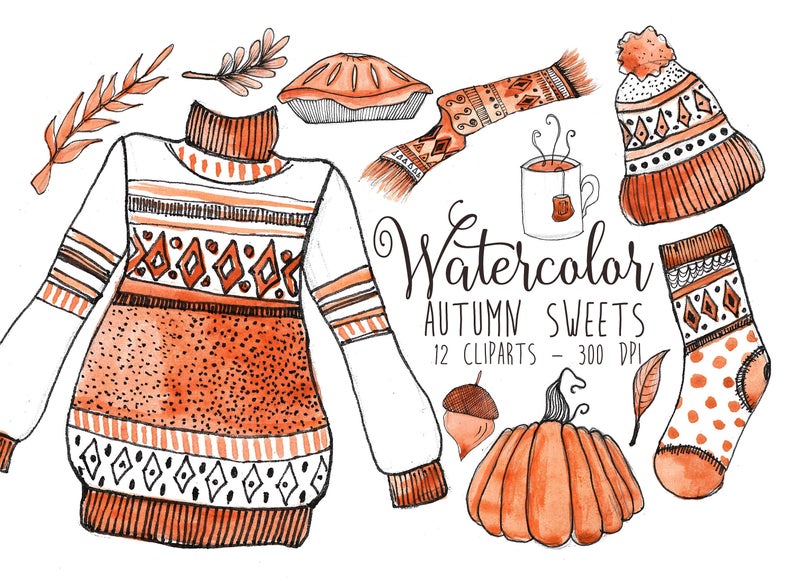 fall clipart autumn outfit