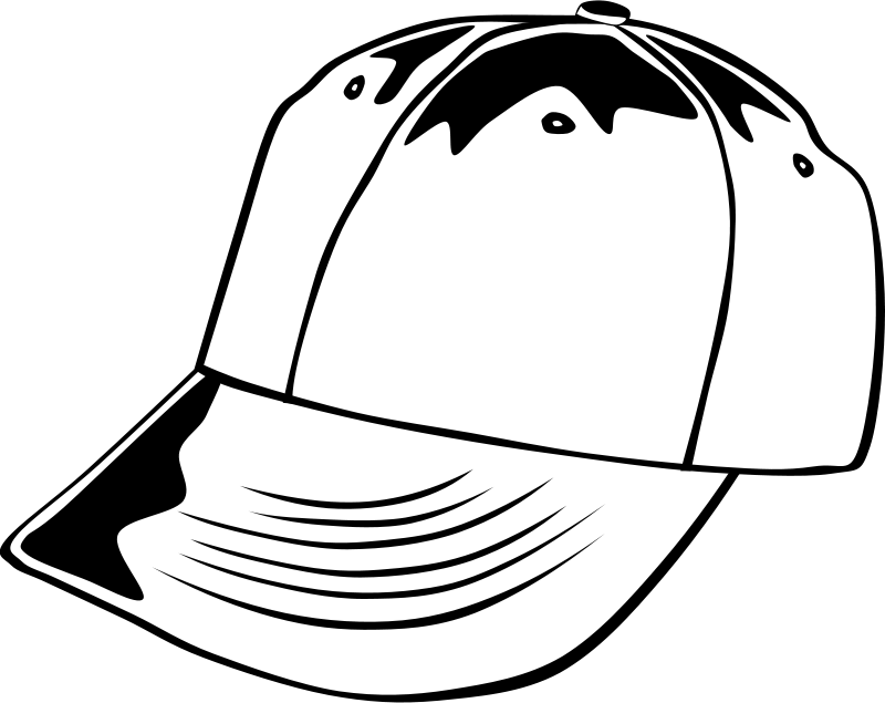 Clipart clothes baseball. Cap by gerald g