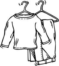 clothing clipart outline