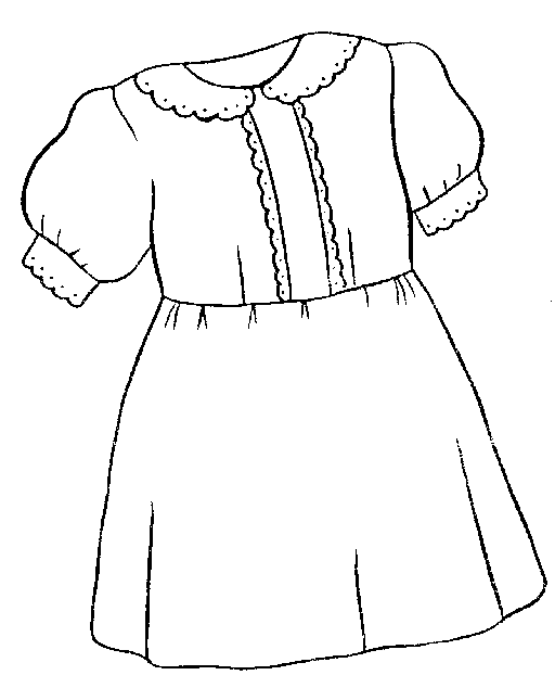 clipart clothes black and white