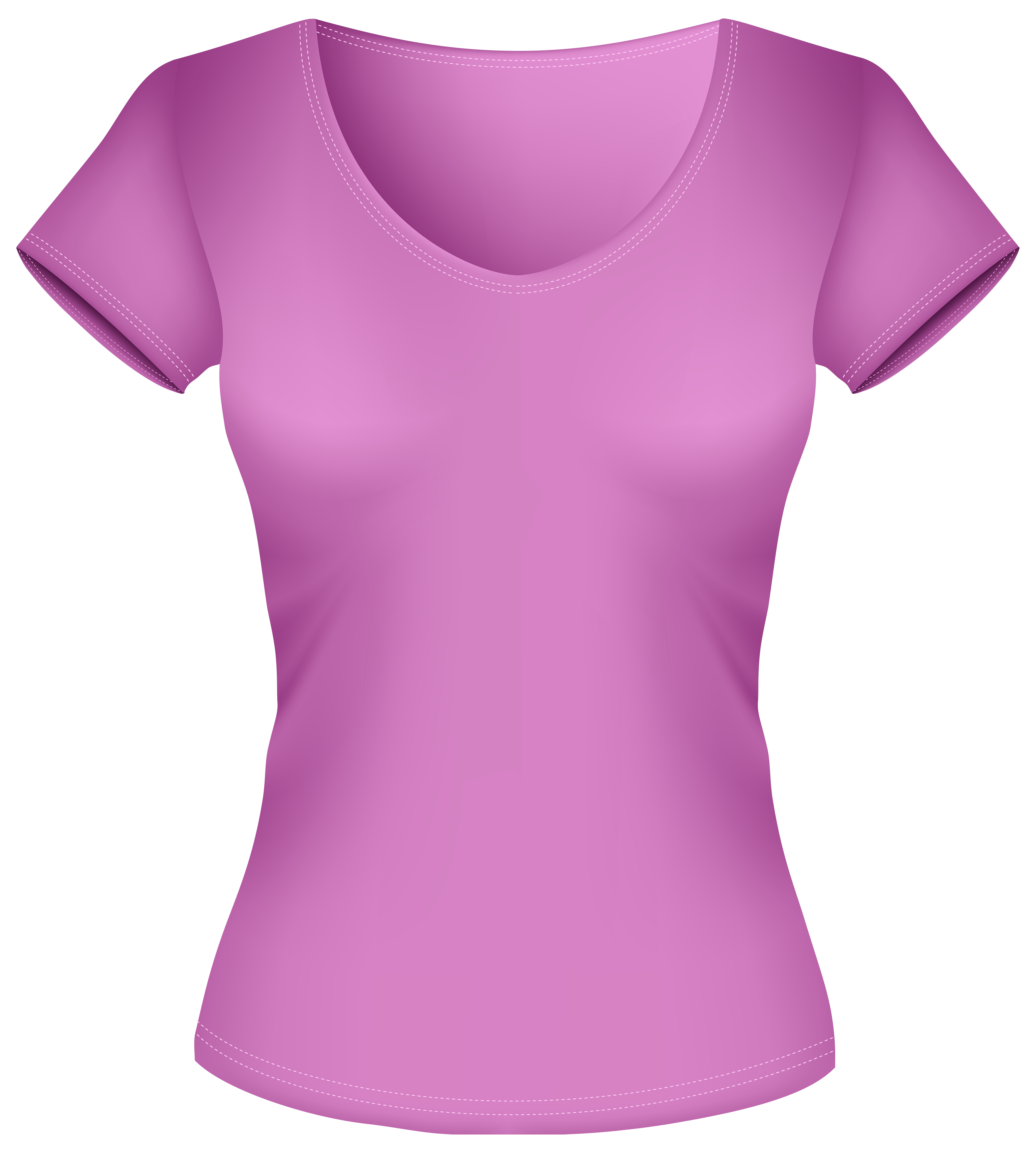 Women in transparent blouse. Shirt clipart purple shirt