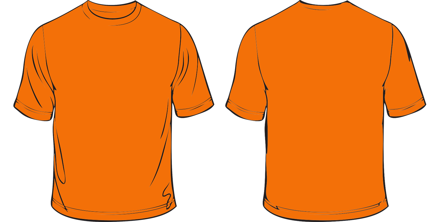 T template printable free. Clipart shirt orange shirt