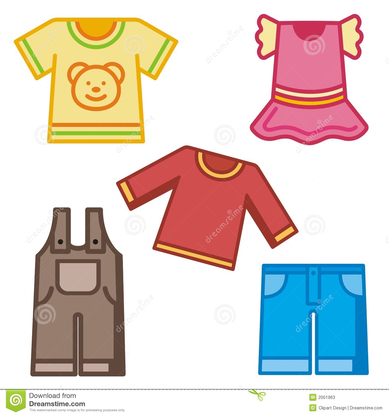 clothing clipart many clothes