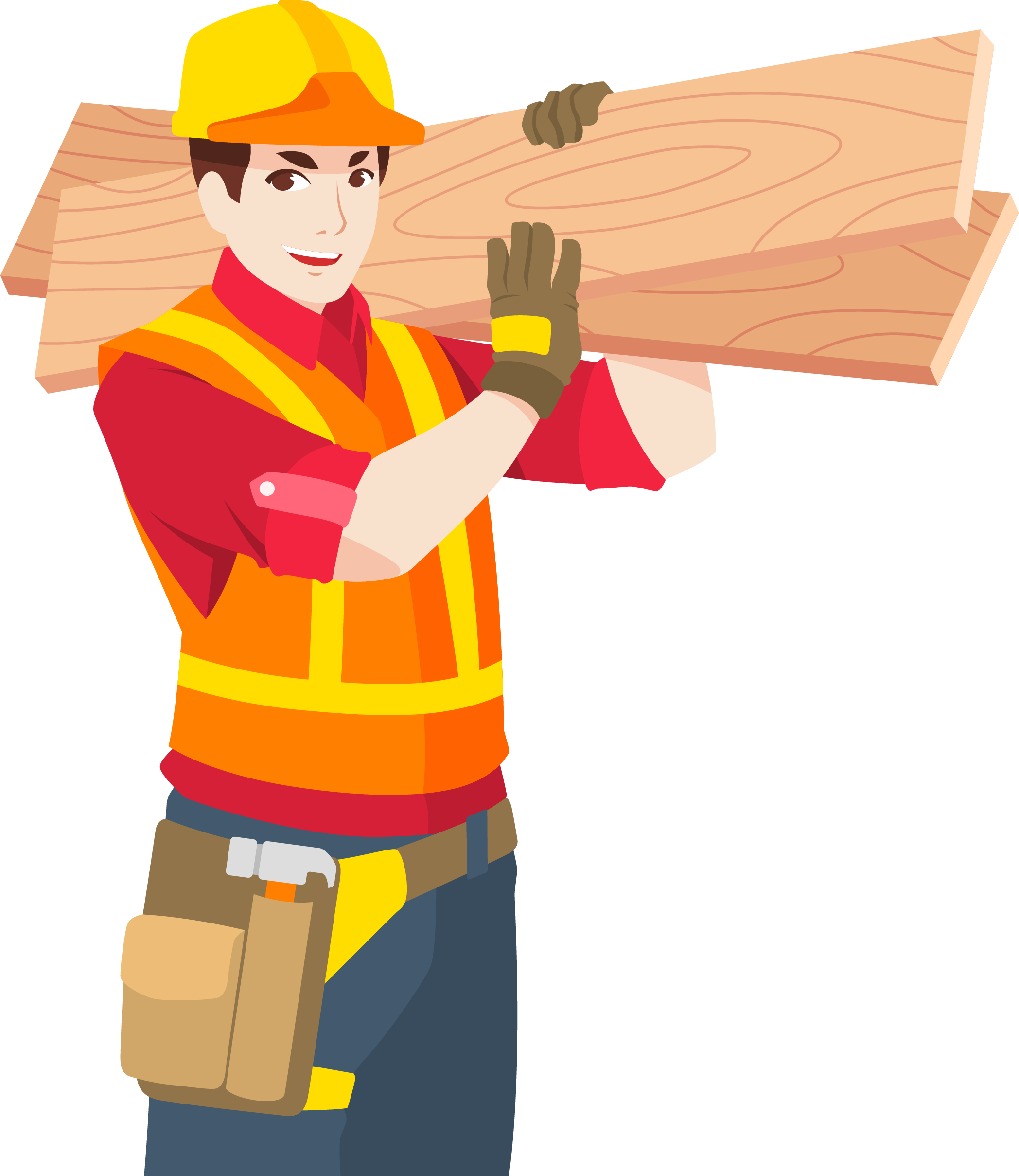 Construction Worker Cartoon Png