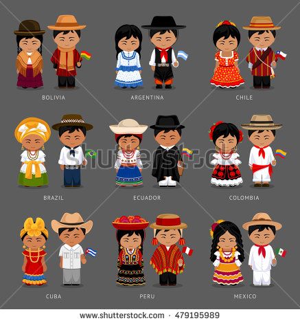 Clothes clipart culture. People in national dress