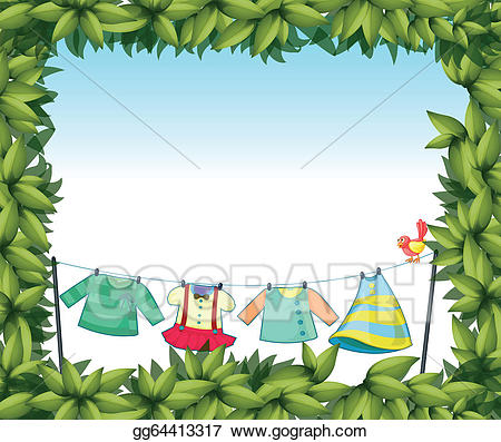 clothes clipart frame