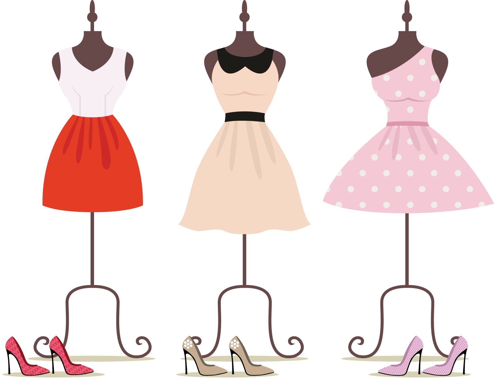 Dress clothing royalty free. Clipart clothes mannequin
