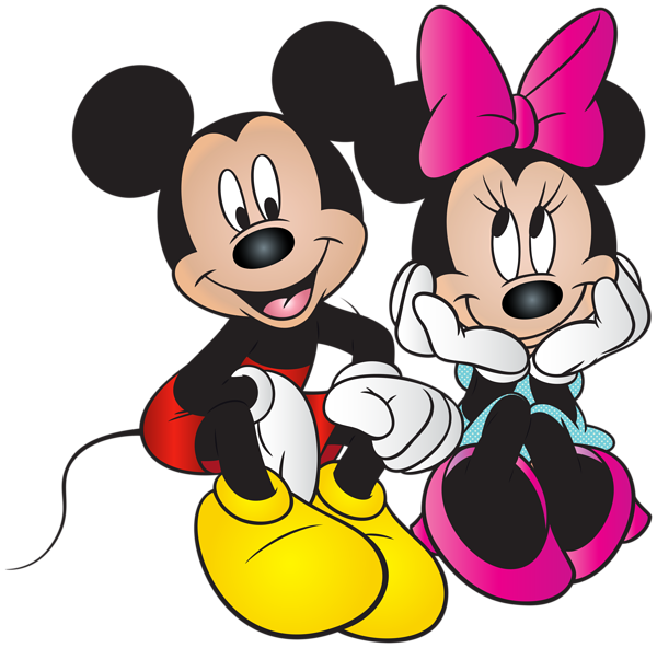 Mickey and minnie mouse. Goals clipart snack disney