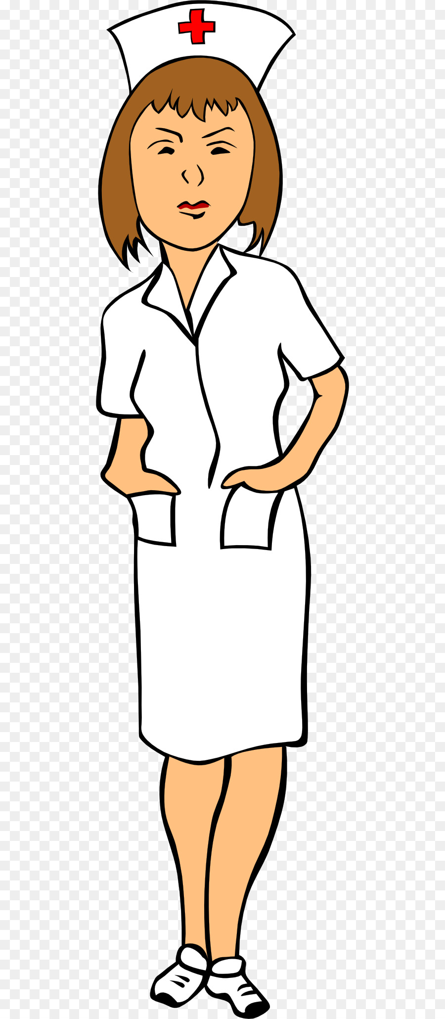 Cartoon clothing woman child. Dress clipart nurse
