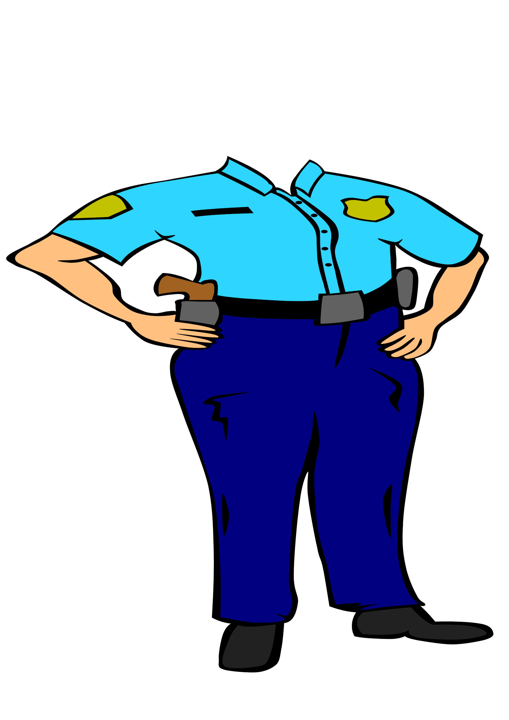 Clipart clothes policeman.  c police icons