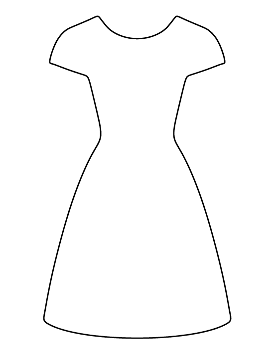 dress clipart colored