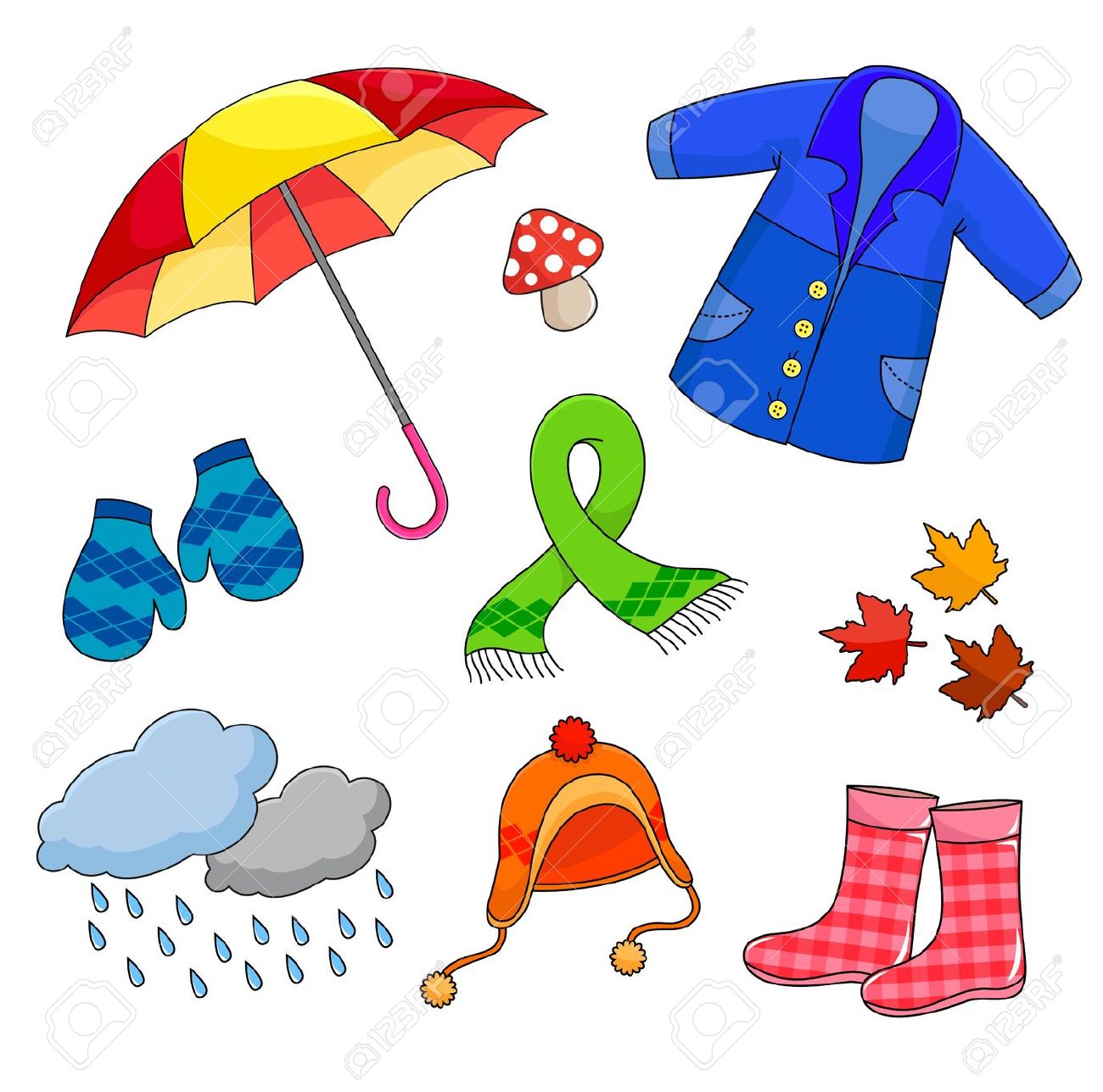 Clipart clothes rain. Rainy season station 
