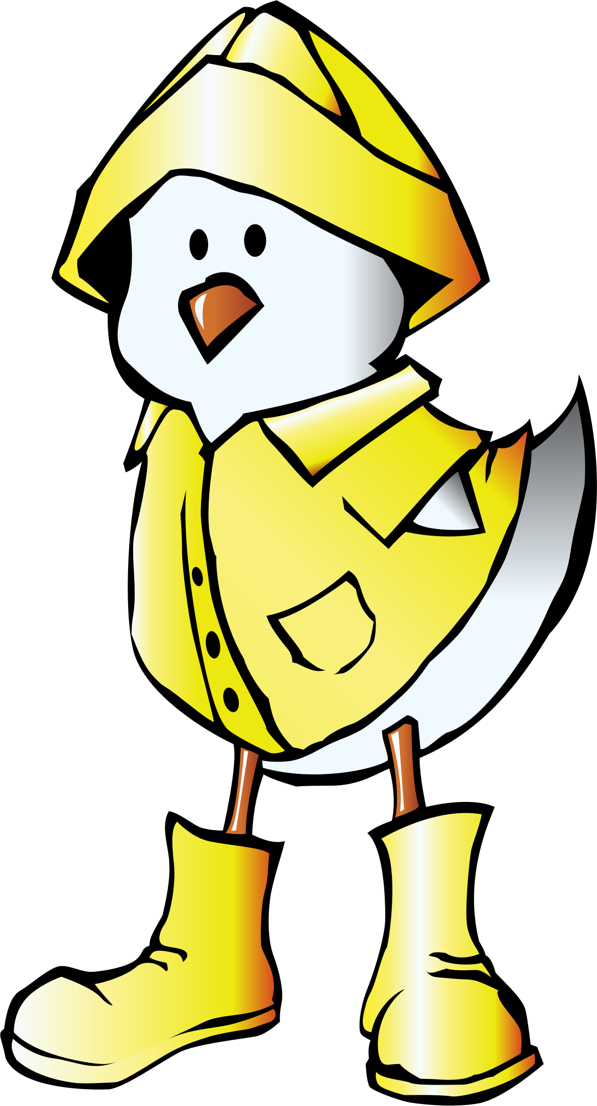With raincoat icons png. Wet clipart chick