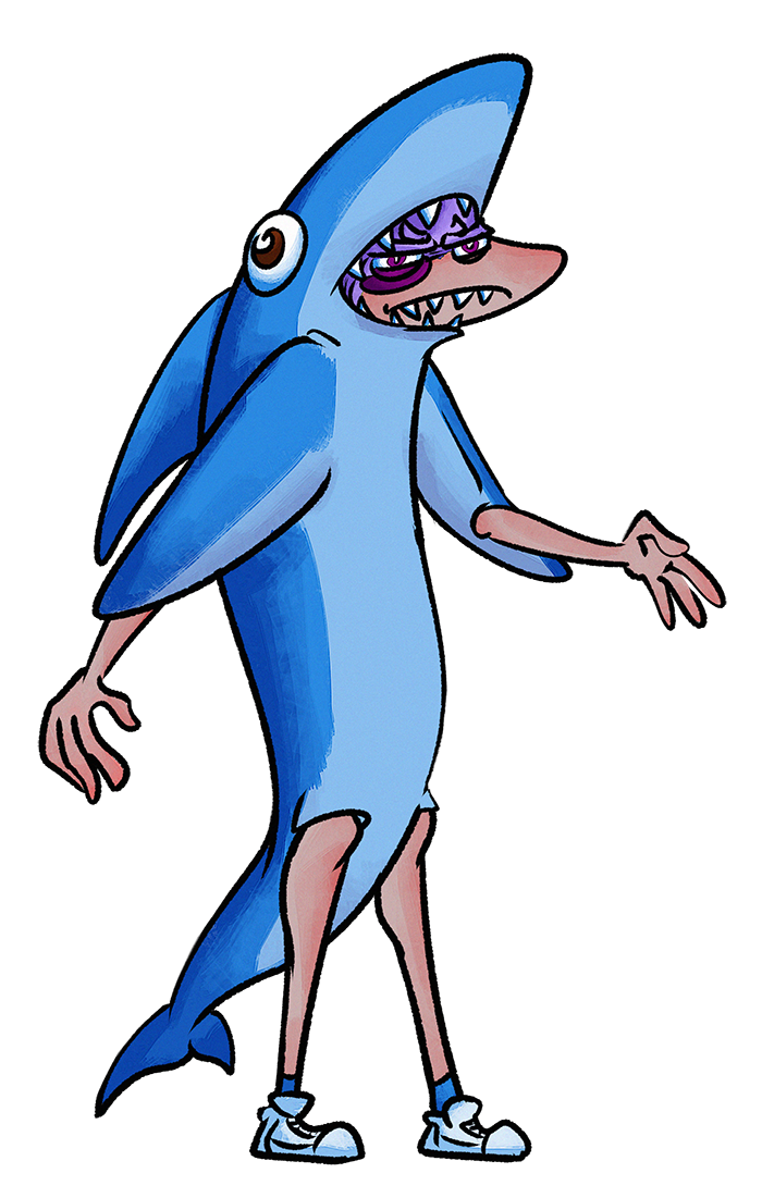 The fourth havocfest party. Clipart shark comic