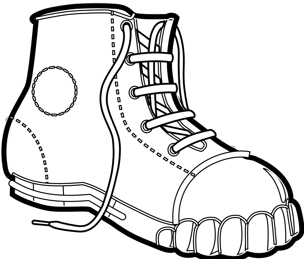 Boot drawing at getdrawings. Trail clipart hiking