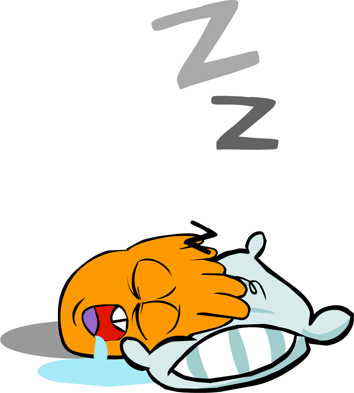Image orange puffle png. Clipart clothes sleep