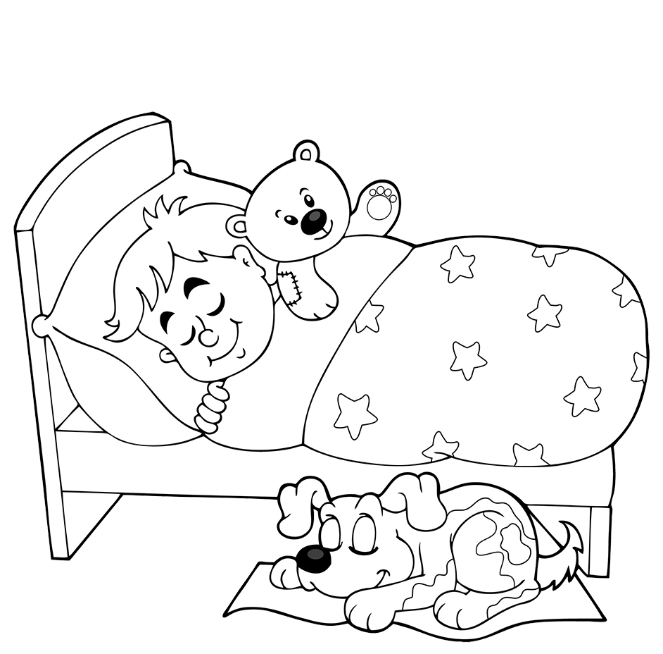 Clipart sleeping black and white. Sleep cartoon clip art