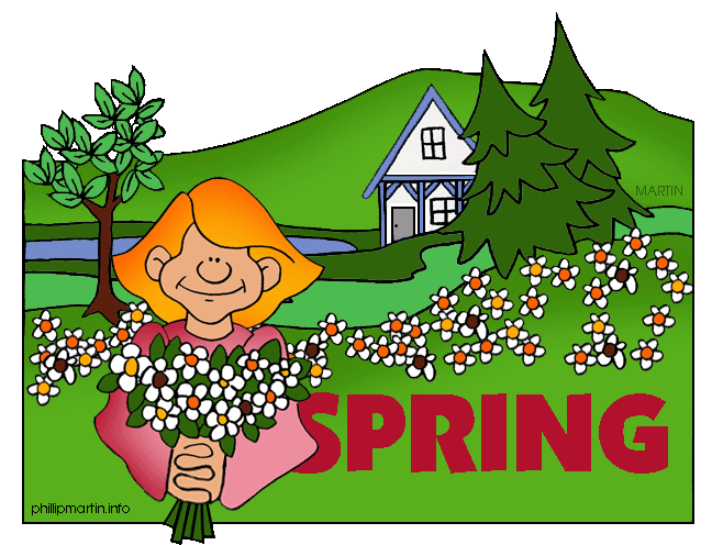 Seasons . Clipart clothes spring