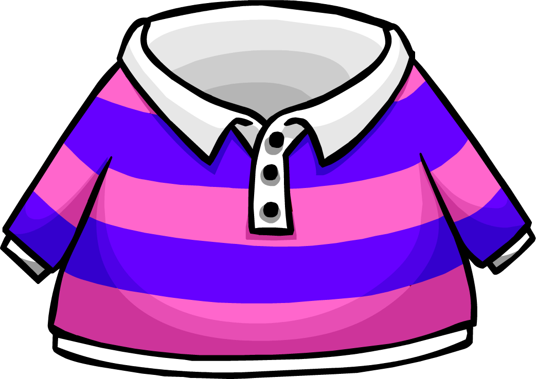 Shirt clipart striped shirt. Pink rugby club penguin