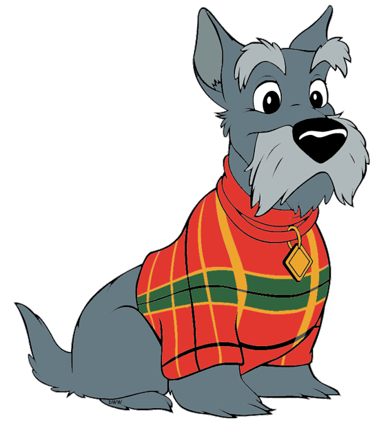 Clothes clipart sweater. Lady and the tramp