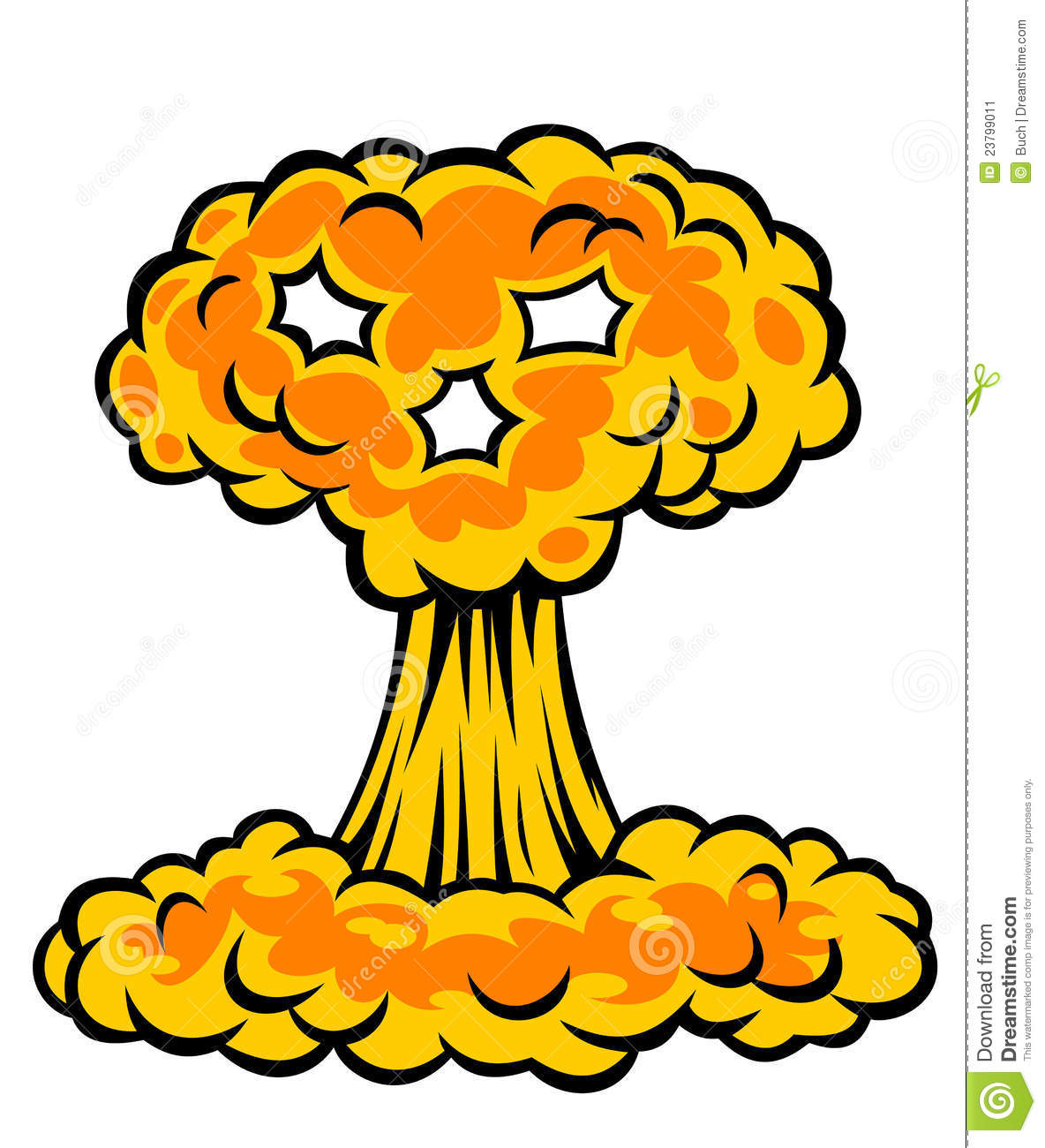 clipart explosion nuclear warhead