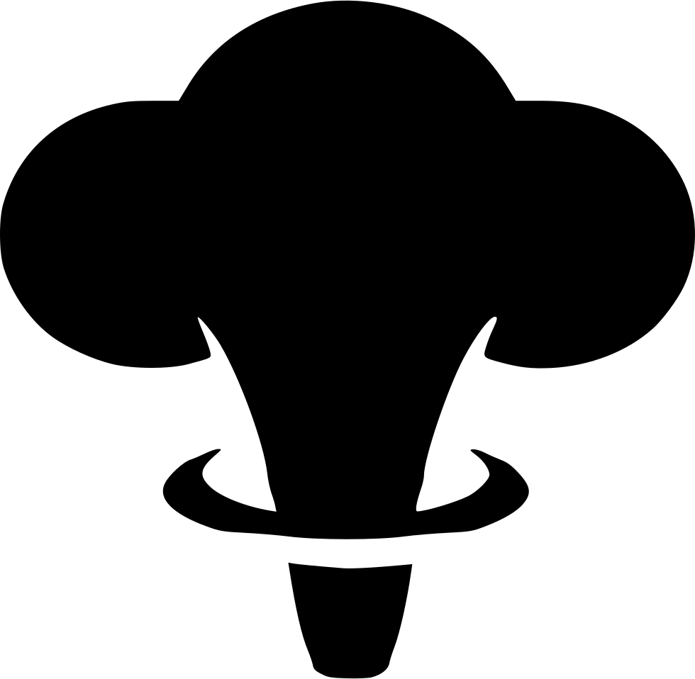 Atomic nuclear mushroom svg. Clipart rocket cloud