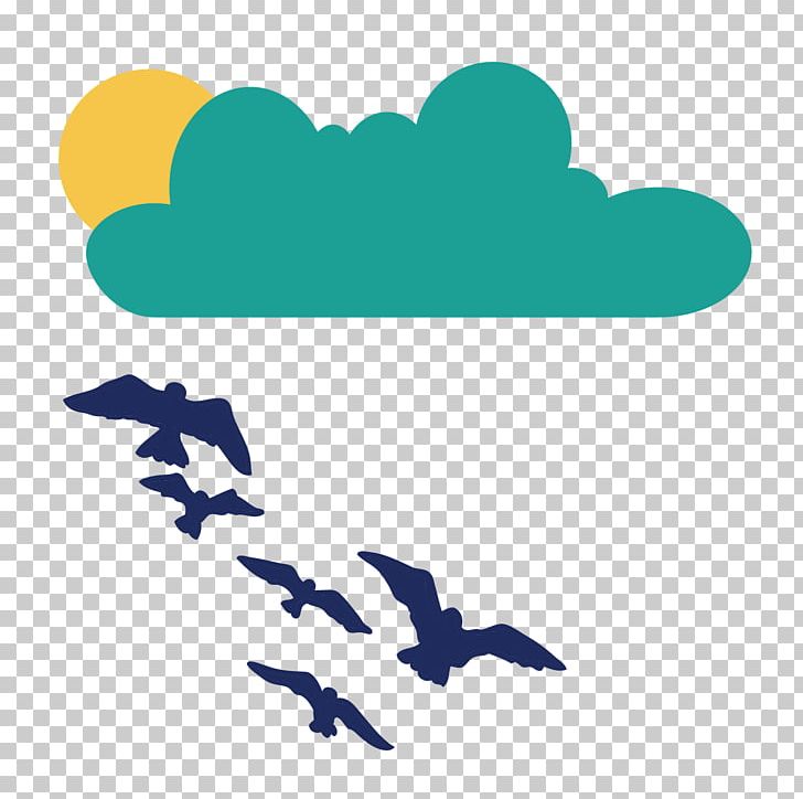 clouds clipart bird