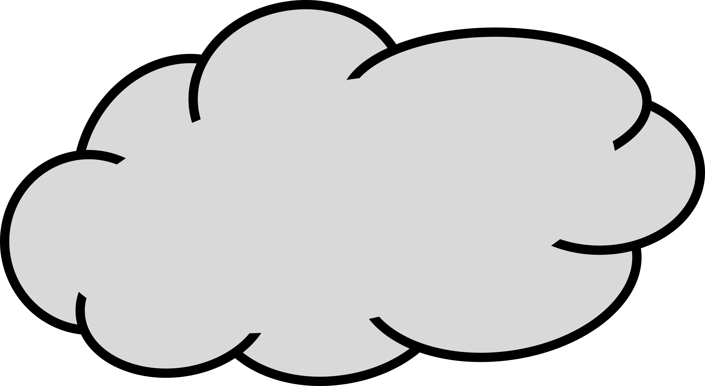 cloud clipart line art